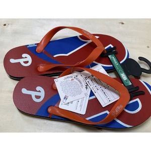 Philadelphia Phillies MLB Baseball Flip Flops Sandals New Extra Small Womens 5-6